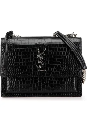 Saint Laurent Hobo bags - 2017 Medium Croc Embossed Leather Sunset Crossbody in