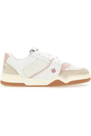 Dsquared2 Low-Top Sneakers - Textured Leather And Polyamide Sneakers in