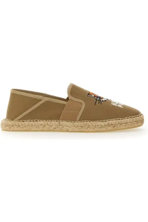 Kenzo Loafers - Embroidered Canvas "Lucky Tiger" Espadrilles in