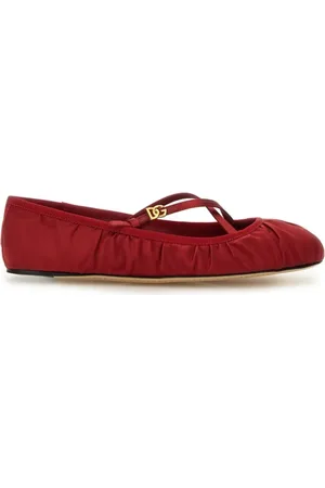 Dolce & Gabbana Satin Ballerina Flats in