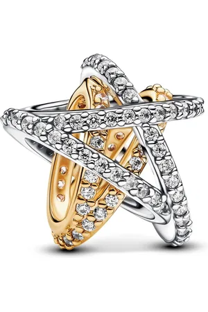 PANDORA Charms - Funkelnder Kreuzender Stern Charm in