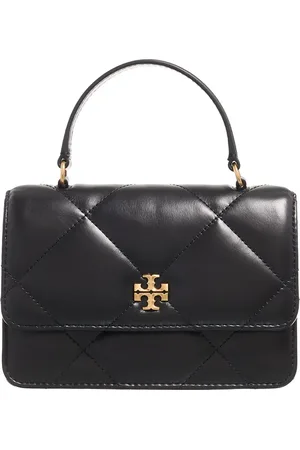 Tory Burch Portemonnees - Kira Diamond Quilt Mini Top Handle Chain Wallet in