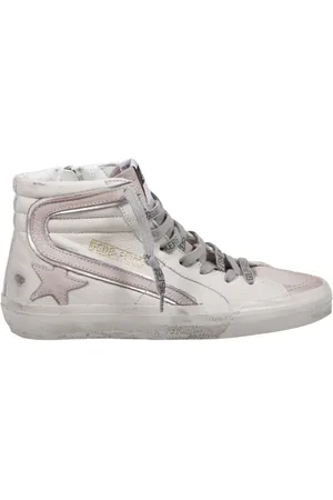 Golden Goose Low-Top Sneakers - Slide Classic Leather Upper Nabuk Star Wave in