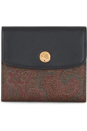 Etro Portemonnees - portafoglio 11,5x10,5 brown in