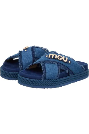 Mou Sandalen - Criss-Cross Sandal Denim in