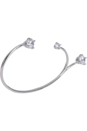 Panconesi Oorbellen - Sculptural Earcuff With Zircon Accents in