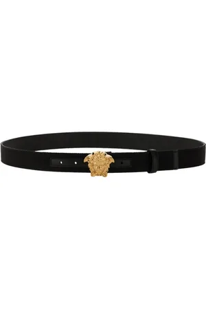 VERSACE Riemen - "Jellyfish" Calf Leather Belt in