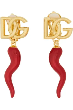 Dolce & Gabbana Oorbellen - Creole Earring With Croissant in