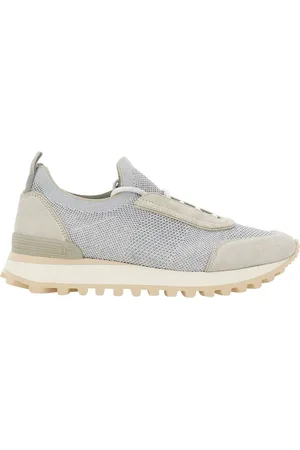 ELEVENTY Low-Top Sneakers - Grey Sneakers With Knitted Upper And Chunky Sole in