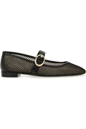 Stuart Weitzman "Arabella" Mary Jane Dancer Flats in