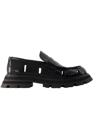 Alexander McQueen Boots & laarzen - Wander Ankle Boots - Black/White - Leather in