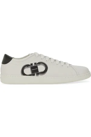 Salvatore Ferragamo Low-Top Sneakers - "Double Gancini" Sneakers in