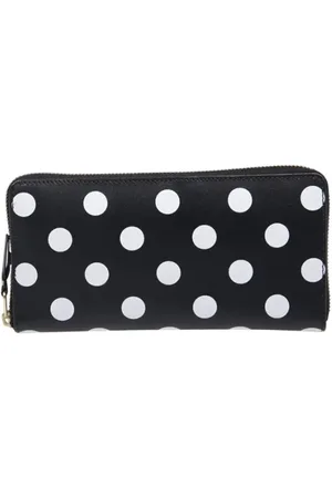 Comme des Garçons Portemonnees - Dots Printed Zip Around Wallet in