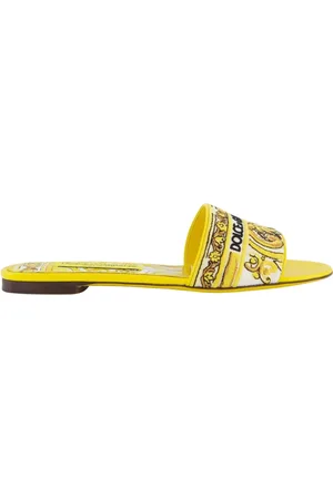 Dolce & Gabbana Sandalen - Flat Tris Maiolica Mules in