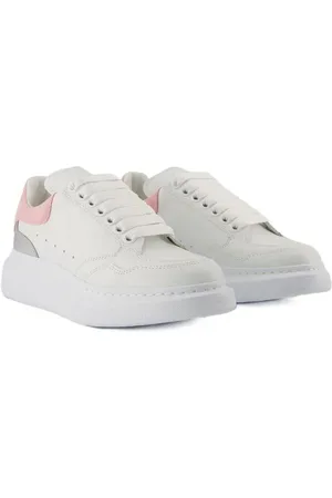 Alexander McQueen Low-Top Sneakers - Oversized Sneakers - Leather - White/Pink in