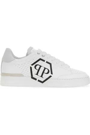 Philipp Plein Low-Top Sneakers - High-Quality Cow Leather Sneakers With Logo in