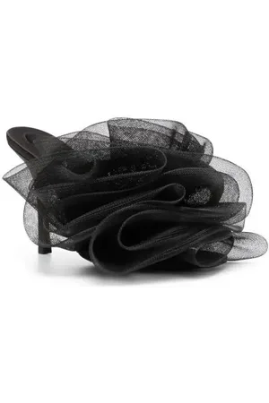 Alexander Wang Slippers & Mules - Ruched Tulle Mules in