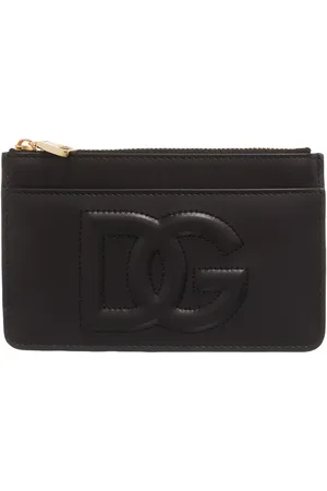 Dolce & Gabbana Portemonnees - Logo Leather Card Holder in