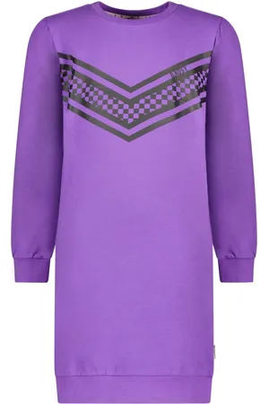 B.Nosy Meisjes sweat jurk met V print