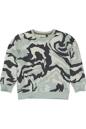 Quapi Jongens sweater Alejo aop Aqua Swirl