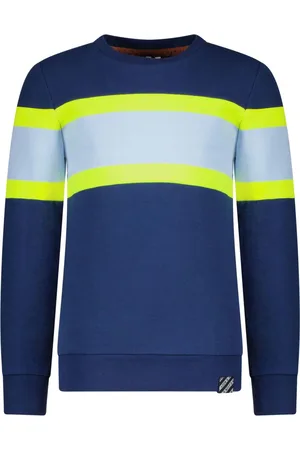 B.Nosy Jongens sweater met horizontale colorblock stripe Lake