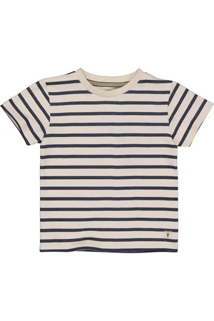 LEVV Jongens t-shirt Mael aop Blue Stripe