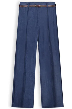 NoBell Meiden palazzo broek Slim Navy Blazer