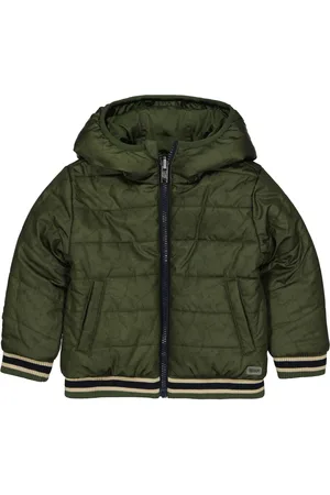 Quapi Jongens reversible winterjas Rick aop Wood Grunge