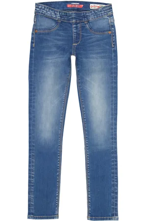 Vingino Meiden jeans Super Skinny Flex Fit Bracha Mid Blue Wash