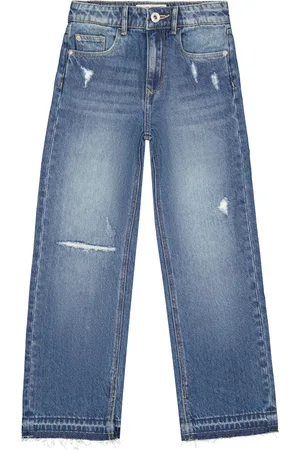 Vingino Meiden jeans Wide Leg Fit Cato Blue Vintage