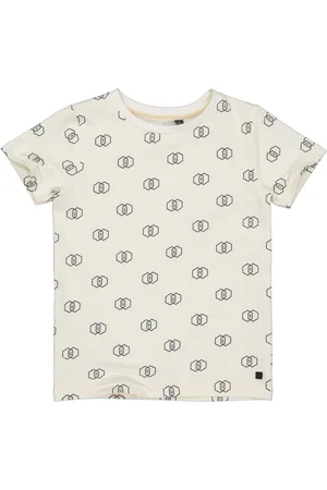 LEVV Jongens t-shirt Ldaaf aop Off White Graphic LVV