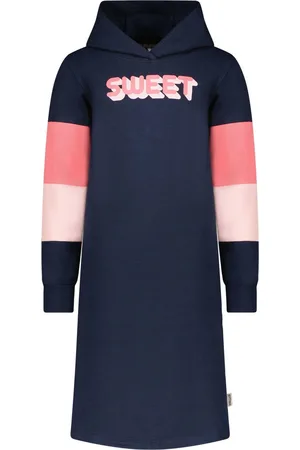B.Nosy Meisjes jurk met capuchon colorblock
