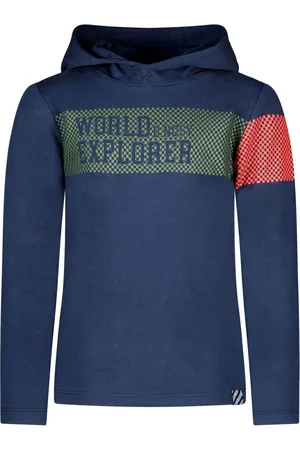 B.Nosy Jongens shirt met capuchon en print Explorer