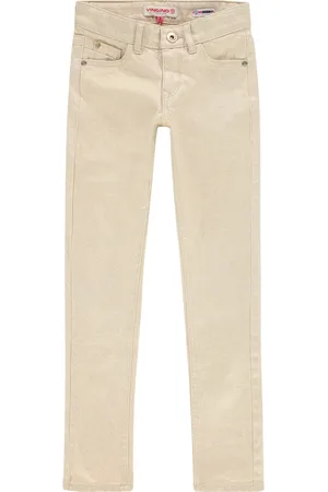 Vingino Meiden skinny jeans Amia Gold Metallic Denim