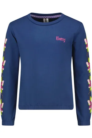 B.Nosy Meisjes sweater met paillet bloemen Lake
