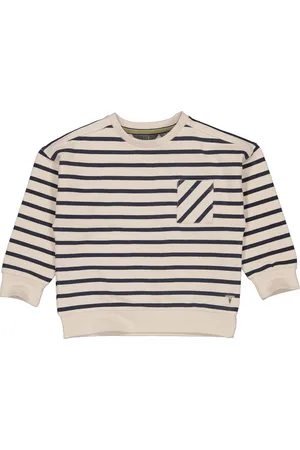 LEVV Jongens oversized sweater Merijn aop Stripe