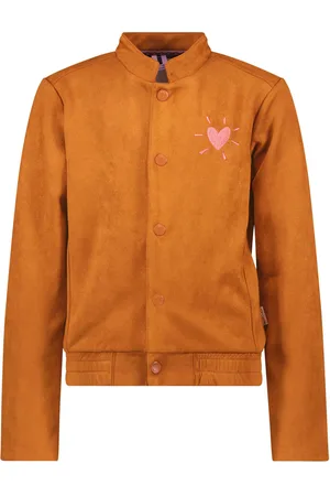 B.Nosy Meisjes suede bomber jacket Flame