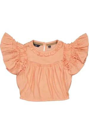 LEVV Meisjes blouse Mien aop Yellow Flowers