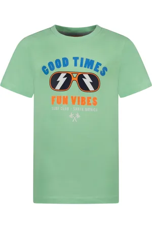 TYGO & vito Jongens t-shirt Good Times Fun Vibes Mint