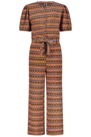 B.Nosy Meisjes korte mouwen jumpsuit Babette Aztec