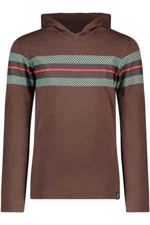 B.Nosy Jongens shirt met capuchon Evan Walnut