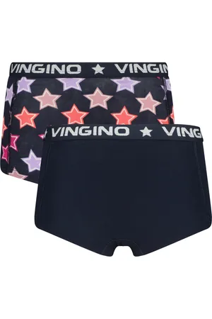 Vingino Meiden ondergoed 2-pack boxers Star Midnight