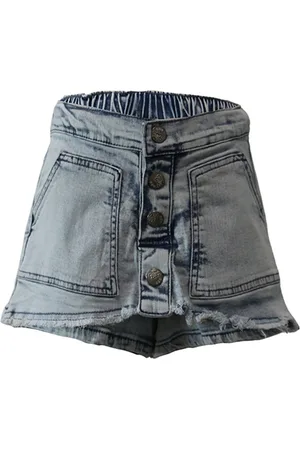 DDD Meisjes korte jeans rok Kutoka Light Blue