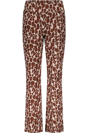 B.Nosy Meisjes flared pants Jacquard Lucky Leopard