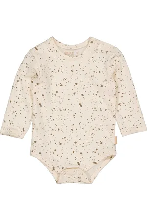 Quapi Newborn baby jongens romper Che aop Camel Soft Splash