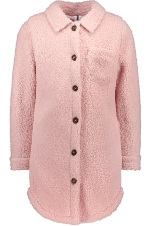 B.Nosy Meisjes lange teddy blouse Coral Blush