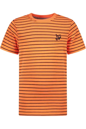 TYGO & vito Jongens gestreept t-shirt Neon Clownfish