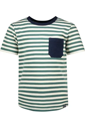 B.Nosy Jongens t-shirt Giel Groovy Stripe