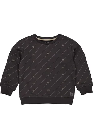 LEVV Jongens sweater Gerben aop Raven