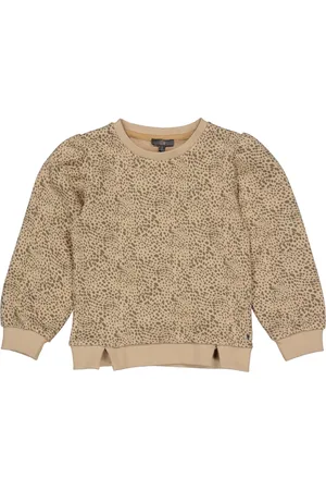 LEVV Meisjes sweater Gianna aop Sand Nomad Dots